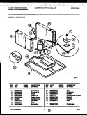 SYSTEM PARTS Diagram and Parts List for WAV157S1A2  Frigidaire Air Conditioner
