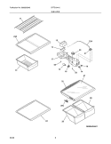 SHELVES Diagram and Parts List for CRTE184HJW0  Crosley Refrigerator