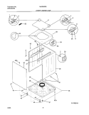 LOWER CABINET / TOP Diagram and Parts List for MLXE42REW7  Uni Washer Dryer Combo