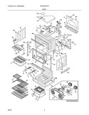 BODY Diagram and Parts List for FPEW3085KFA  Frigidaire Wall Oven
