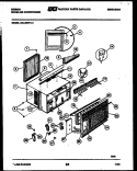 CABINET PARTS Diagram and Parts List for GAL095P1A1  Gibson Air Conditioner