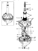 TRANSMISSION Diagram and Parts List for MWL411RBW1  Frigidaire Washer