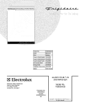 COVER Diagram and Parts List for FDBB945DC2  Frigidaire Dishwasher