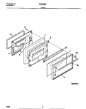 DOOR Diagram and Parts List for WEF322BEWB  Frigidaire Range