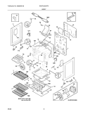 BODY Diagram and Parts List for BGGF3042KFB  Frigidaire Range