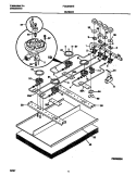 BURNER Diagram and Parts List for FGC3X8XESC  Frigidaire Cooktop