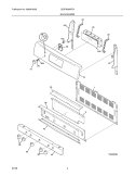 BACKGUARD Diagram and Parts List for LEGFM389FEA  Frigidaire Range
