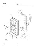 DOOR Diagram and Parts List for GFU17F5AW2  Gibson Freezer