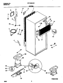 SYSTEM Diagram and Parts List for FRT18QRHW1  Frigidaire Refrigerator