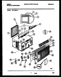 CABINET PARTS Diagram and Parts List for GAL128P1A3  Gibson Air Conditioner