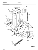 CABINET Diagram and Parts List for FRS26ZPHD1  Frigidaire Refrigerator