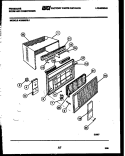 CABINET PARTS Diagram and Parts List for AR09ME5L1  Frigidaire Air Conditioner
