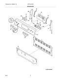 BACKGUARD Diagram and Parts List for LEEF3021MSA  Frigidaire Range
