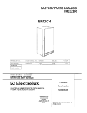 COVER Diagram and Parts List for UL2494CA0  Frigidaire Freezer