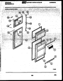 DOOR PARTS Diagram and Parts List for GTL175WH1-00  Tappan Refrigerator