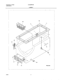 CABINET Diagram and Parts List for CFC09M4AW0  Uni Freezer