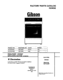 COVER Diagram and Parts List for GEF352BHDB  Gibson Range