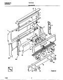 BACKGUARD Diagram and Parts List for FGF376CETD  Frigidaire Range