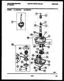 TRANSMISSION PARTS Diagram and Parts List for LA650AXW2  Frigidaire Washer