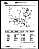 COMPRESSOR AND ELECTRICAL PARTS Diagram and Parts List for FV16M2DSFC  Gibson Freezer