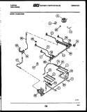 BURNER, MANIFOLD AND GAS CONTROL Diagram and Parts List for 76-4960-00-01  Tappan Microwave Oven Combo