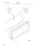 DOOR Diagram and Parts List for GFC07M3AWD  Gibson Freezer