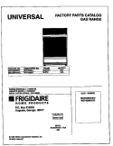 COVER Diagram and Parts List for MGF336BGDD  Frigidaire Range