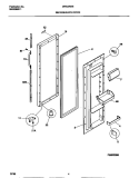 REFRIGERATOR DOOR Diagram and Parts List for MRS22WIED1  Frigidaire Refrigerator