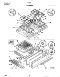 TOP / DRAWER Diagram and Parts List for 30-2272-00-04  Tappan Range
