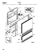DOOR Diagram and Parts List for MDB120RFM2  Frigidaire Dishwasher