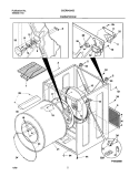 CABINET / DRUM Diagram and Parts List for GSER642AS3  Frigidaire Dryer