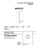 COVER Diagram and Parts List for UL5000CA5  Frigidaire Freezer