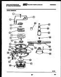MOTOR PUMP PARTS Diagram and Parts List for SU220NXR1  Frigidaire Dishwasher