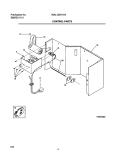 CONTROLS Diagram and Parts List for WAL123H1A4  Frigidaire Air Conditioner
