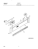 CONTROL PANEL Diagram and Parts List for GLEB27S7CSB  Frigidaire Wall Oven
