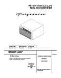 COVER Diagram and Parts List for FAS183K2A1  Frigidaire Air Conditioner