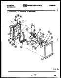 ICE DOOR, DISPENSER AND WATER TANK Diagram and Parts List for FMW240EN2W  Kelvinator Refrigerator