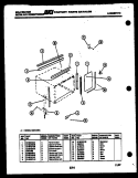 CABINET PARTS Diagram and Parts List for M421D2SA  Kelvinator Air Conditioner