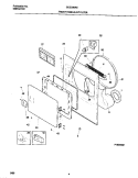 FRONT PANEL / LINT FILTER Diagram and Parts List for GDE336RES2  Gibson Dryer