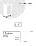 COVER Diagram and Parts List for FCGM201RFB0  Frigidaire Refrigerator