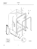 TUB Diagram and Parts List for GLDB656JT1  Frigidaire Dishwasher