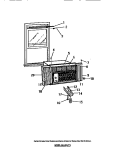 CABINET, WINDOW MOUNTING Diagram and Parts List for A6LECC3  Frigidaire Air Conditioner