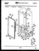 CABINET PARTS Diagram and Parts List for UF13FL2  Frigidaire Freezer