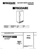 COVER Diagram and Parts List for FFU21M8CW1  Frigidaire Freezer