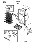 CABINET Diagram and Parts List for MFU20F3GW7  Frigidaire Freezer