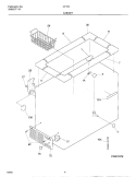 CABINET Diagram and Parts List for CF151  Frigidaire Freezer