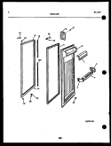 REFRIGERATOR DOOR PARTS Diagram and Parts List for FGI220JN1D  Kelvinator Refrigerator