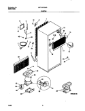SYSTEM Diagram and Parts List for MRT16FRGW2  Frigidaire Refrigerator