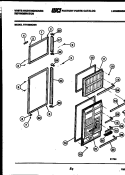 DOOR PARTS Diagram and Parts List for RT199MCV0  Frigidaire Refrigerator