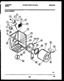 CABINET AND COMPONENT PARTS Diagram and Parts List for DG6420RW1  Frigidaire Dryer